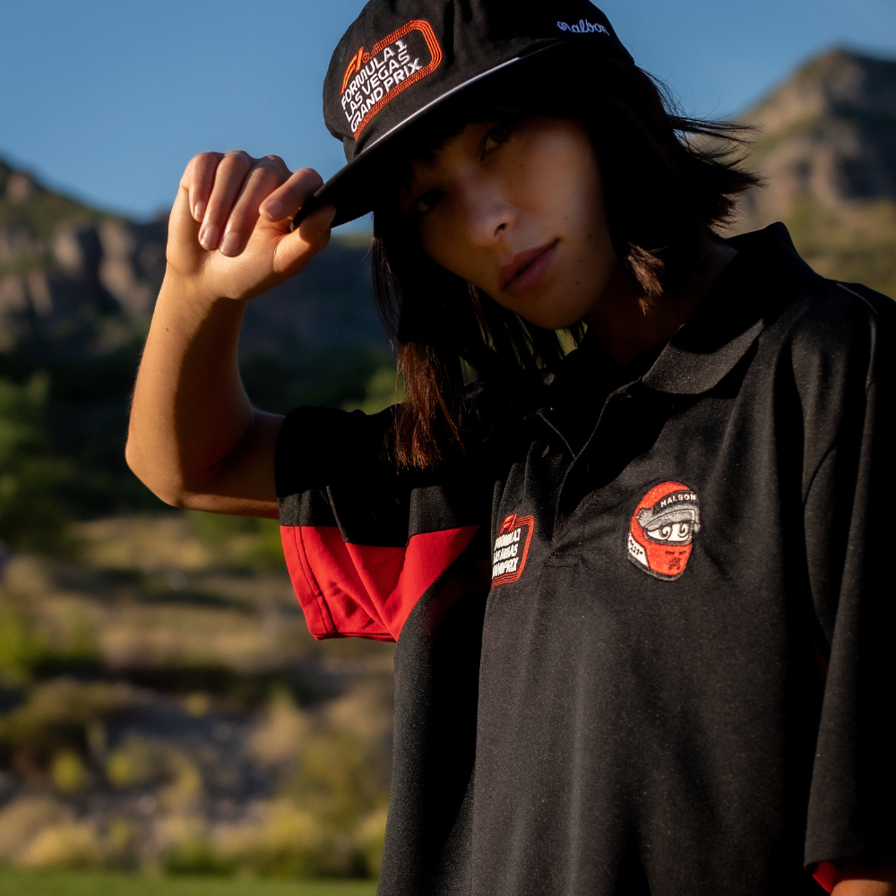 MALBON X F1 PRINCIPAL PERFORMANCE PIQUE POLO