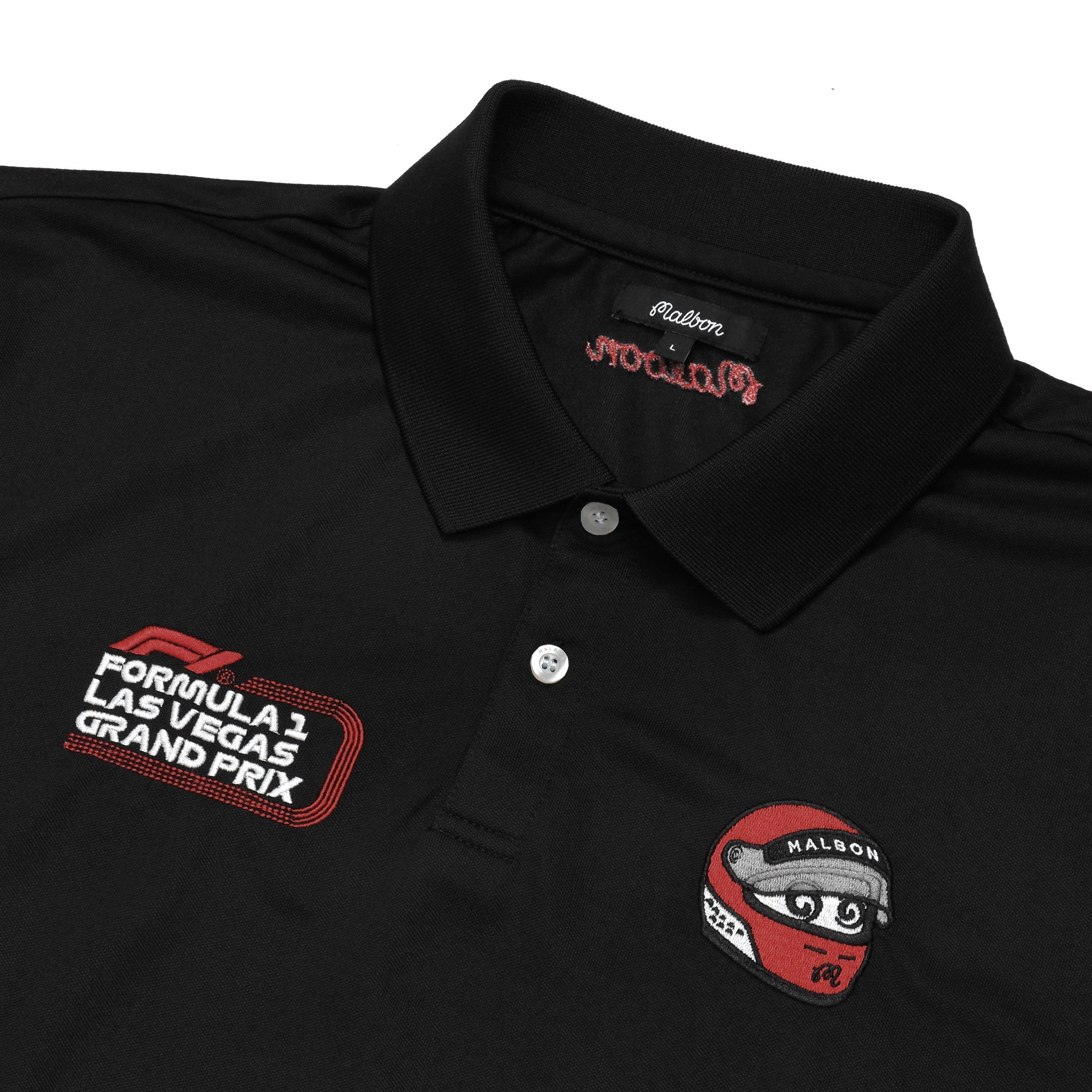 MALBON X F1 PRINCIPAL PERFORMANCE PIQUE POLO